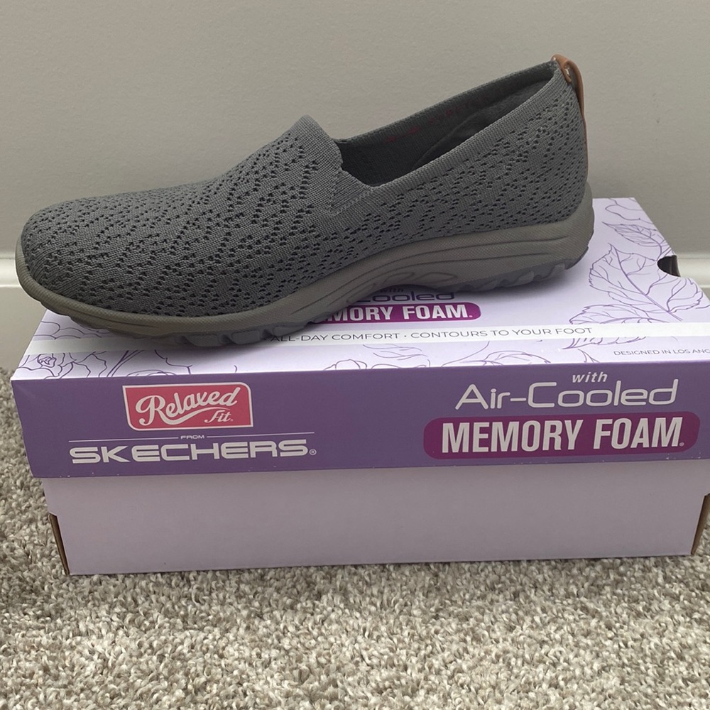 Sketchers relaxed fit Reggae Fest Charcoal 7.5